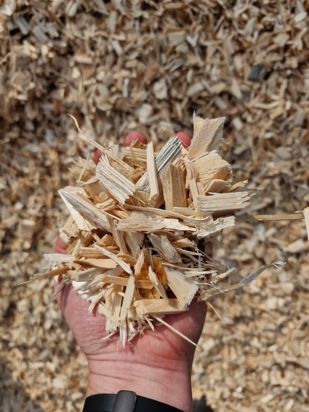 1m³ (1000l) Fallschutz Holzhackschnitzel im Big Bag versandkostenfrei geliefert