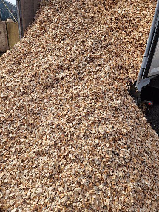 1m³ (1000l) Fallschutz Holzhackschnitzel im Big Bag versandkostenfrei geliefert